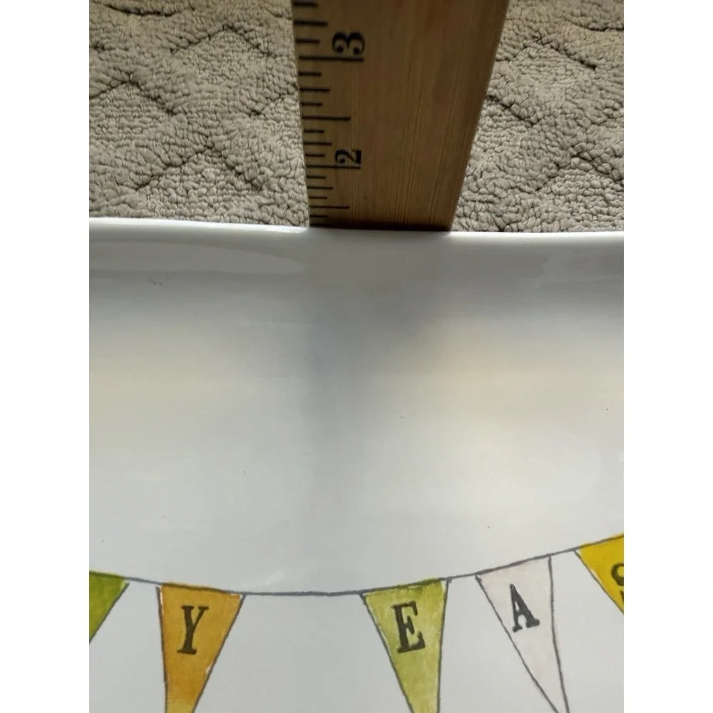 Easter Rae Dunn Happy Easter Banner Easter Eggs Serving Platter Tray